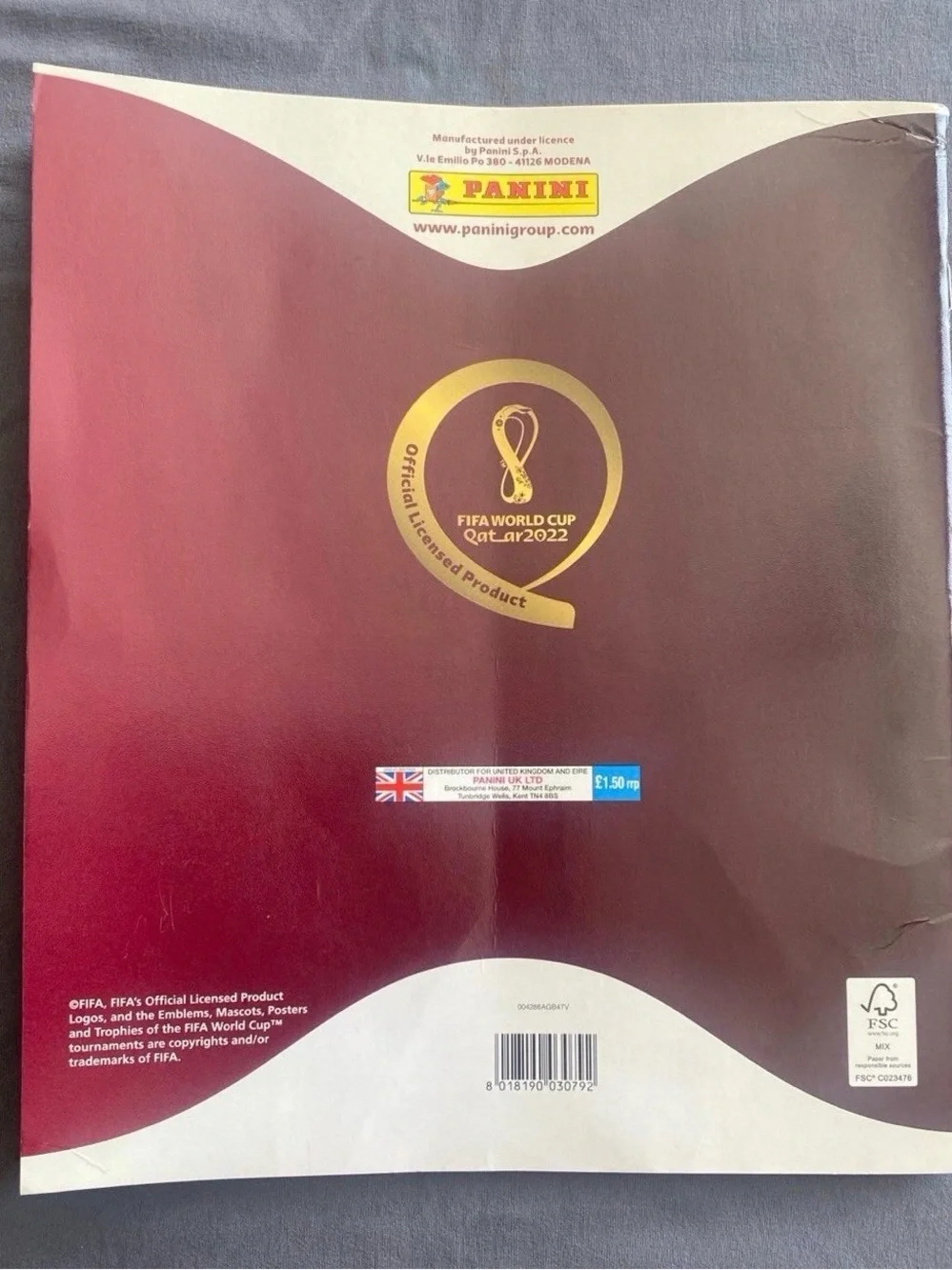 FIFA World Cup Qatar 2022 Panini Sticker Book Soccer Football UEFA